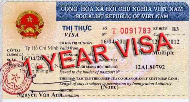 visa 1 năm nhiều lần